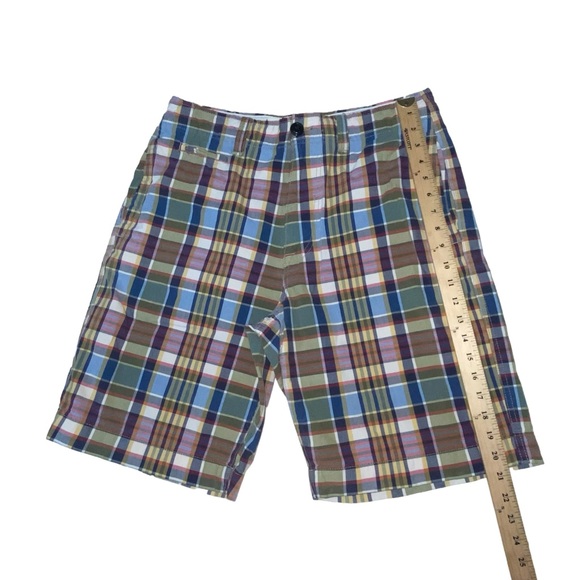 American Eagle Outfitters Plaid Blue Yellow Shorts - Men’s 32 - Picture 6 of 11